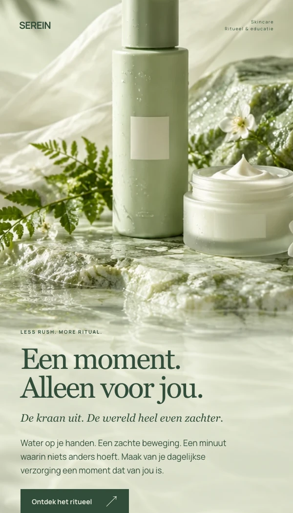 E-maildesignconcept SEREIN: Ritueel & educatie