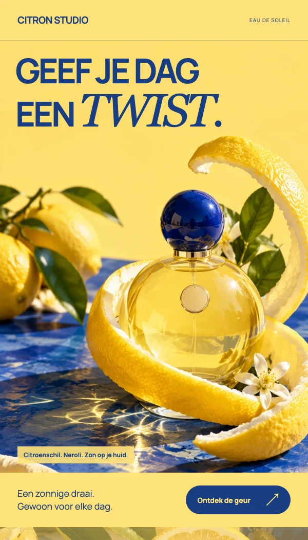 E-maildesignconcept CITRON STUDIO: Geurintroductie