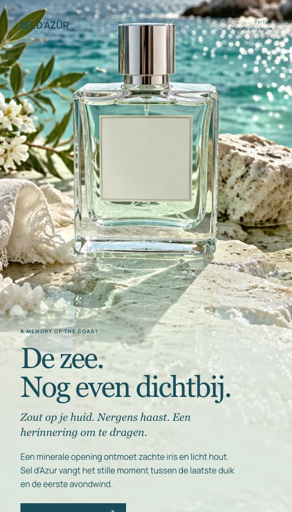 E-maildesignconcept SEL D’AZUR: Zomercampagne