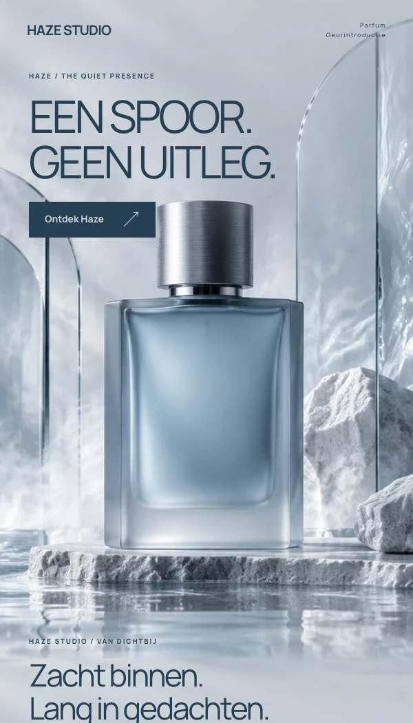 E-maildesignconcept HAZE STUDIO: Geurintroductie