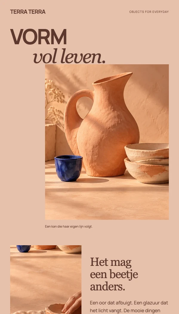 E-maildesignconcept TERRA TERRA: Collectie-edit