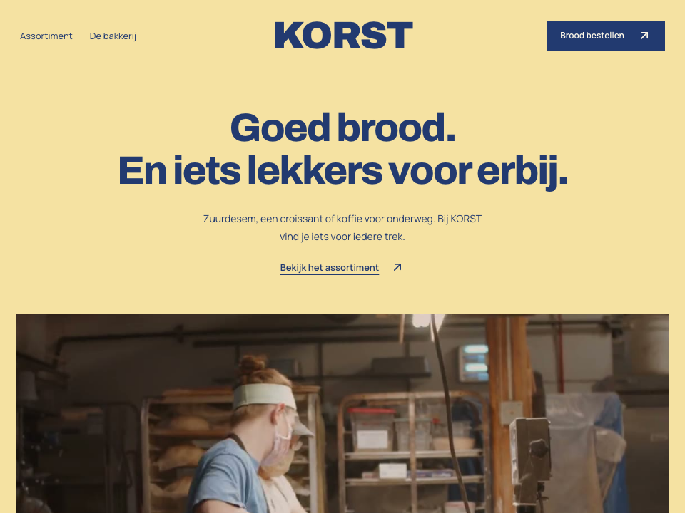 Websiteontwerp voor KORST