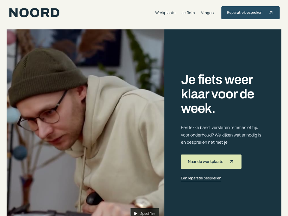 Websiteontwerp voor NOORD